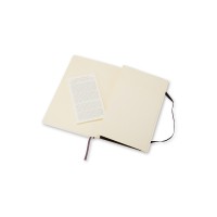 Moleskine Soft Cover Plain Notebook Large, olinjerad 13x21cm