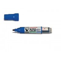 Märkpenna Pilot Begreen V Super Color rund Blå 1/fp