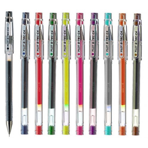 Kulspetspenna Pilot G-Tec-C4 BL-GC4 0,4mm 10 färger/fp Kulspetspenna Pilot G-Tec-C4 BL-GC4 0,4mm 10 färger/fp