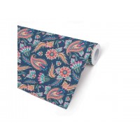 Presentpapper 38cm x 165m, 80g, Paisley, 5 kg, 165 m/rulle