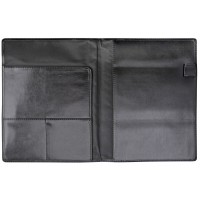 Omslag A4 för almanackor och anteckningsböcker, Svart konstläder