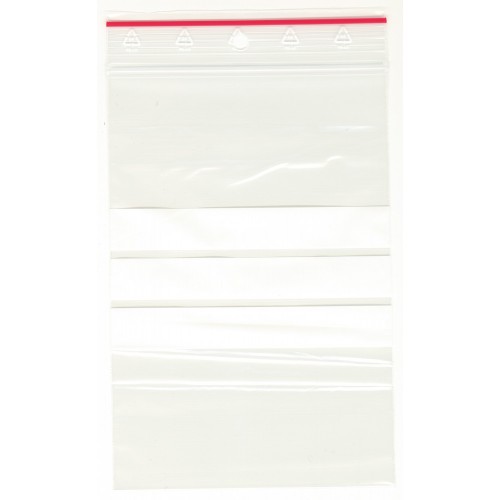 Blixtlåspåsar T-61, 60x80mm, 5mm hål, med skrivfält 1000/fp