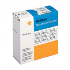 Sifferetikett Herma 4800 siffror 0-999 10x22mm Vit/Svart 1000/fp