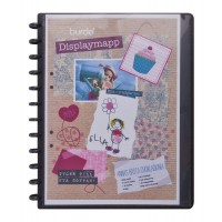 Receptklipp/Displaymapp A4 med flyttbara plastfickor