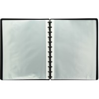 Receptklipp/Displaymapp A4 med flyttbara plastfickor