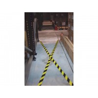 Varningstejp/Golvmarkering ETAB 94 Gul/Svart 33 m x 50 mm 1 rulle/fp