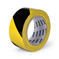 Varningstejp/Golvmarkering ETAB 94 Gul/Svart 33 m x 50 mm 1 rulle/fp