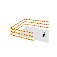 Varningsband/Avspärrningsband/Avgränsningsband ETAB 38GR BarrierPro 500m x 75mm Gul/Röd 1 rl/fp Varningsband/Avspärrningsband/Avgränsningsband ETAB 38GR BarrierPro 500m x 75mm Gul/Röd 1 rl/fp