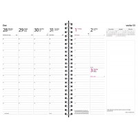 Veckokalender Burde 5140 Business Eco Line Svart miljökartong