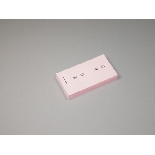 Biljettblock ,1-100, Rosa, 1 block/fp Biljettblock ,1-100, Rosa, 1 block/fp
