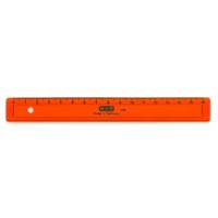 Linjal M+R, plast, 16cm cm/mm-gradering, Blandade färger 20/fp
