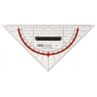 Vinkel/Geometrivinkel M+R 16cm plexiglas med handtag 1/fp