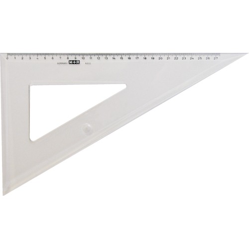 Vinkel/Vinkelhake M+R 60 grader tuschkant plast, tonad, 29cm (22 cm) 1/fp