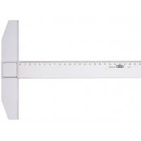 T-linjal/Vinkellinjal M+R, plast, 40cm 1/fp