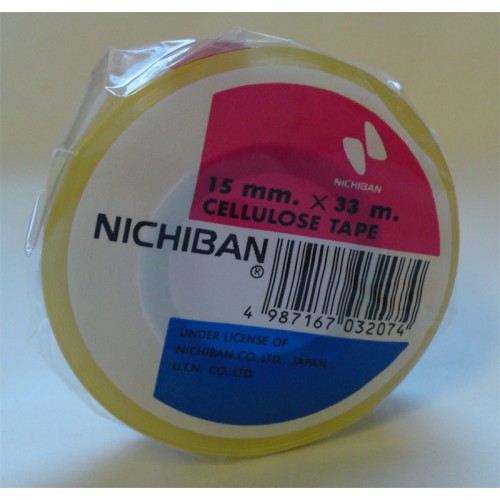 Cellofantejp ETAB 901 Nichiban 33mx15mm, 1 rulle/fp Cellofantejp ETAB 901 Nichiban 33mx15mm, 1 rulle/fp