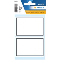 Boketiketter Herma Vario 5715 82x55mm Grå ram 12/fp