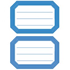 Boketiketter Herma Vario 5714 82x55mm Blå ram, linjerad 12/fp
