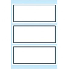 Boketiketter Herma Vario 5711 82x36mm Grå ram, 18/fp