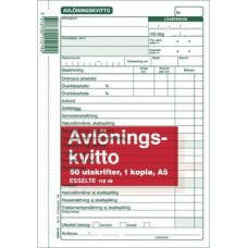 Blankett Avlöningskvitto A5 med kopia (112 19) 2x50 blad 1/fp