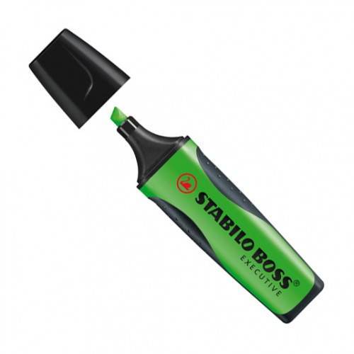 Överstrykningspenna Stabilo Boss Executive Grön 1/fp