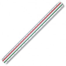 Skalstock/Skallinjal/trekantsskala Staedtler Mars 561 98-1 (1:20 - 1:25 - 1:50 - 1:75 - 1:100 - 1:125)