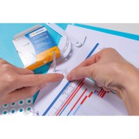 Hålförstärkare Herma 5898, självhäftande, transparent plastfilm, 500/fp, 