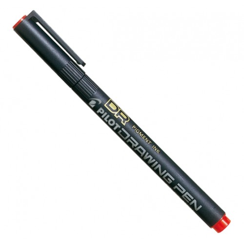 Ritpenna Pilot DR Drawing Pen 01 SW-DR-01-R, 0,28mm Röd 1/fp Ritpenna Pilot DR Drawing Pen 01 SW-DR-01-R, 0,28mm Röd 1/fp