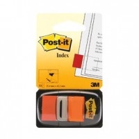 Märkflik Post-it Index 1/1" (25,4x43,2mm) 680-4, Orange, 50 flikar/fp