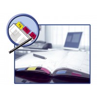 Märkflik Post-it Index 1/1" (25,4x43,2mm) 680-4, Orange, 50 flikar/fp