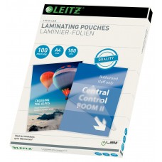 Laminat/Lamineringsficka Leitz 33826, 100mic A4 100/fp