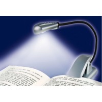 Läslampa/Boklampa LED WEDO, Silver