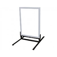 Gatuställ/Gatupratare/Trottoarpratare WindSign 70x100cm Silver