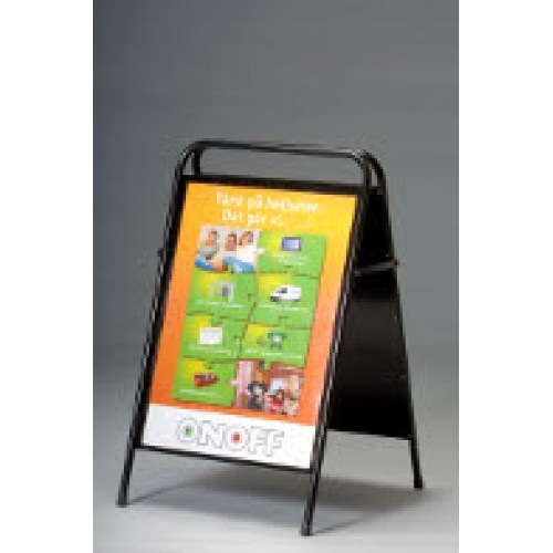 Gatuställ / Gatupratare / Trottoarpratare SIGN 70x100cm Svart