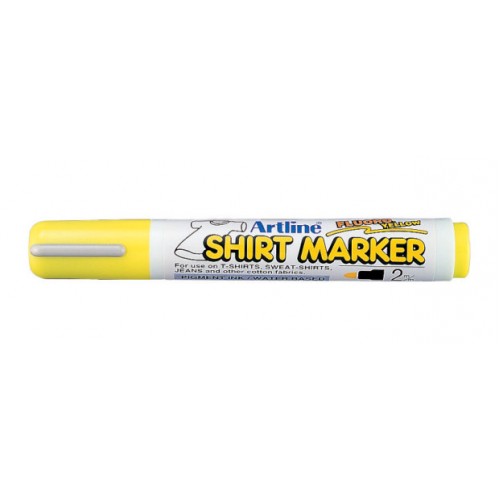 Textilpenna Artline EKT-2 Shirt Marker 2,0mm Lysgul 1/fp