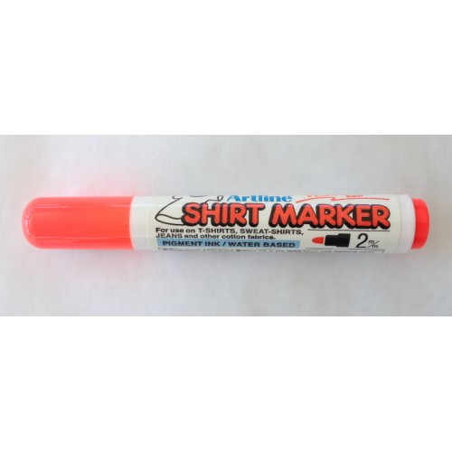 Textilpenna Artline EKT-2 Shirt Marker 2,0mm Lysröd 1/fp