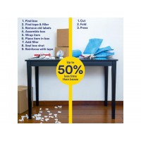 Emballagerulle Scotch Flex & Seal Shipping Roll, Blå, 38cm x 3m