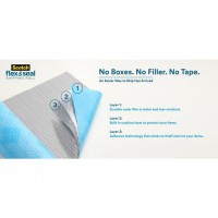 Emballagerulle Scotch Flex & Seal Shipping Roll, Blå, 38cm x 3m
