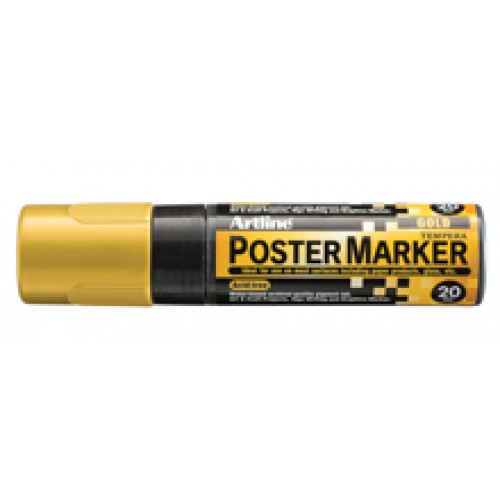Märkpenna Artline EPP-20 GOLD Poster Marker 20mm Guld 1/fp