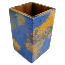 Pennkopp/Pennställ/Pennhållare Värld (karta), Rättvis Handel