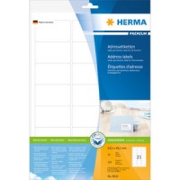Etiketter Herma 8632 Premium A4 63,5x38,1mm 10 ark/fp