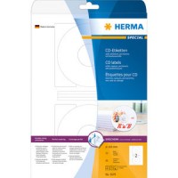 Etiketter Herma 5079 Special A4 CD/DVD Ø 116mm 25 ark/fp Etiketter Herma 5079 Special A4 CD/DVD Ø 116mm 25 ark/fp