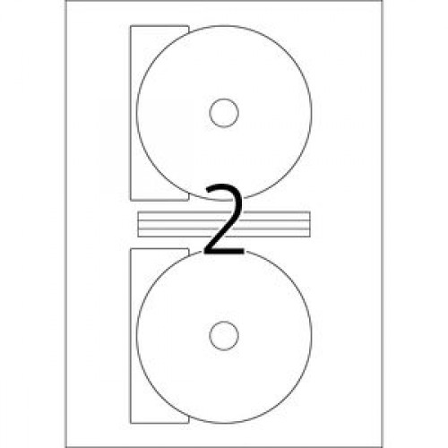 Etiketter Herma 5115 Special A4 CD/DVD-maxi Ø 116mm 25 ark/fp