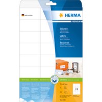 Etiketter Herma 4390 Premium A4 70x37mm 25 ark/fp Etiketter Herma 4390 Premium A4 70x37mm 25 ark/fp