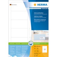 Etiketter Herma 4666 Premium A4 88,9x46,6mm Vit 100 ark/fp