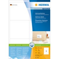 Etiketter Herma 4653 Premium A4 99,1x93,1mm Vit 100 ark/fp