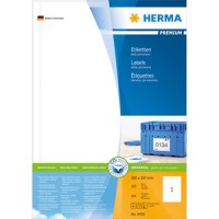 Etiketter Herma 4458 Premium A4 200x297mm Vit 100 ark/fp