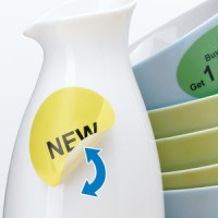 Etiketter Herma Movables 4478 A4 Ø 85mm Rund Vit 100 ark/fp