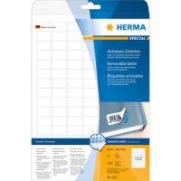 Etiketter Herma Movables 4211 A4 25,4x16,9mm Vit 25 ark/fp Etiketter Herma Movables 4211 A4 25,4x16,9mm Vit 25 ark/fp