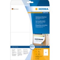 Etiketter Herma Movables 5082 A4 105,0x148,0mm Vit 25 ark/fp