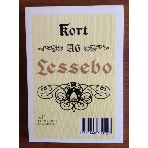 Lessebo Kort (skrivkort) A6 25/fp